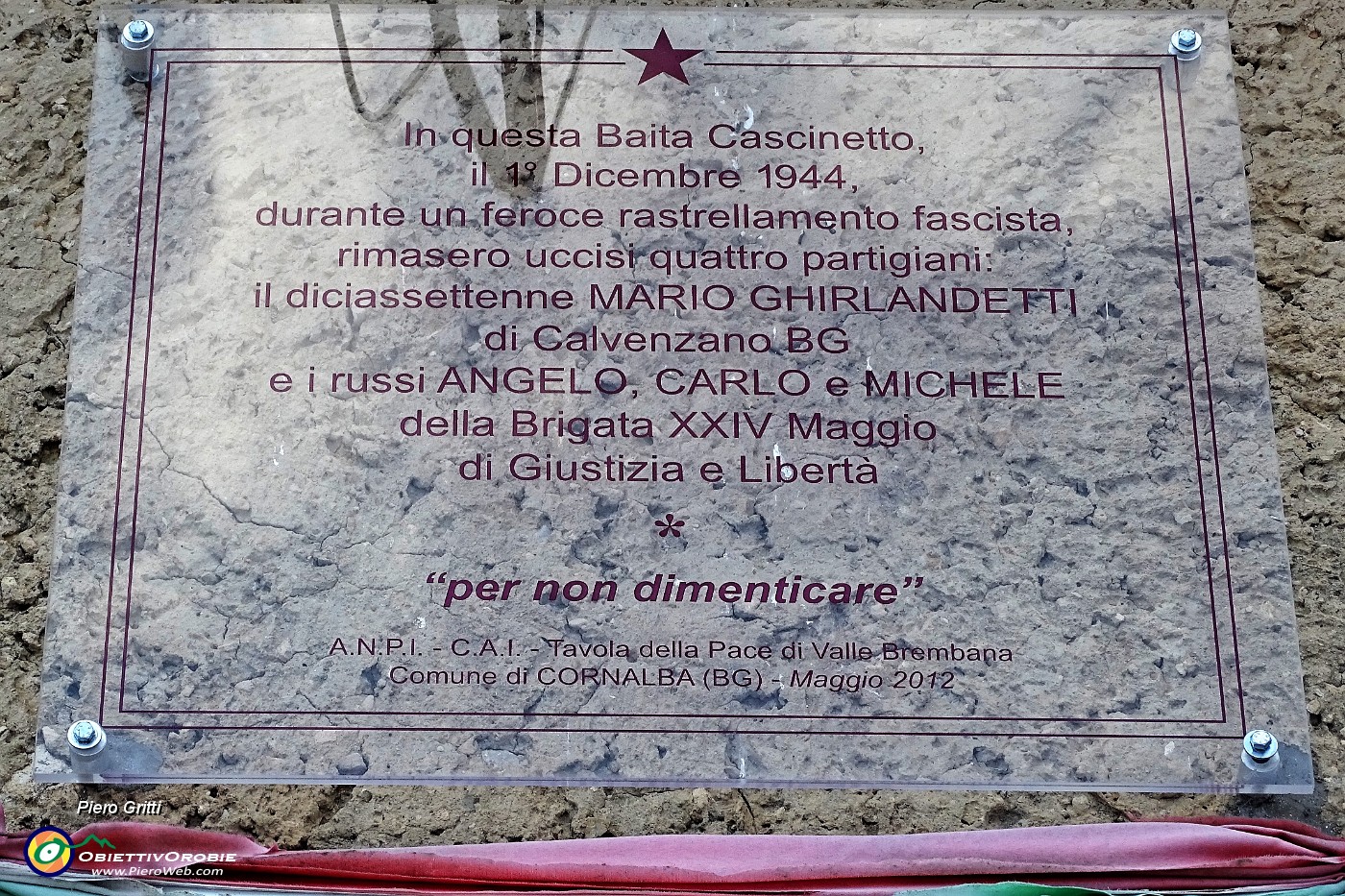 65 Per non dimenticare i partigiani uccisi il 1 dic. 1944 Mario, Angelo, Carlo e Michele.JPG